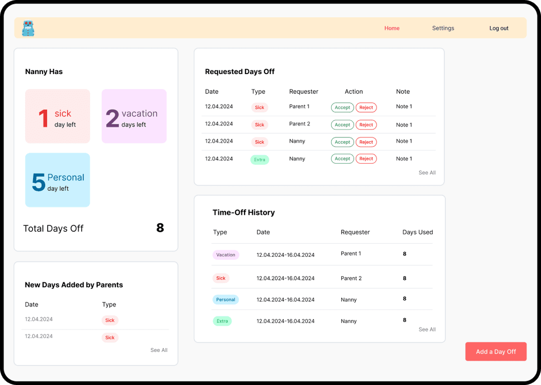 Rosie app desktop screenshot